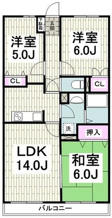 フォレストヒルズ磯子の物件間取画像